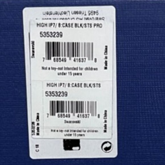 Swarovski Black Crystal Iphone Case for Iphone 6/6s/7/8 NEW IN BOX - Picture 3 of 3